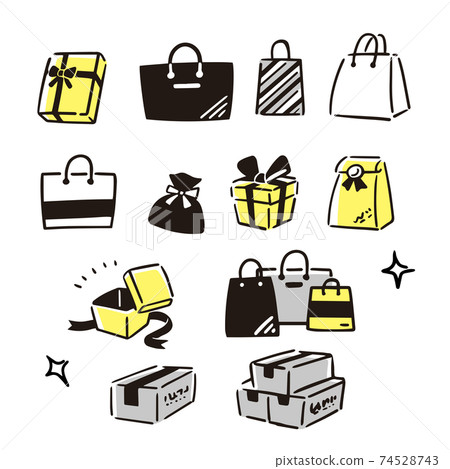 Simple hand drawn wrapping illustration 74528743