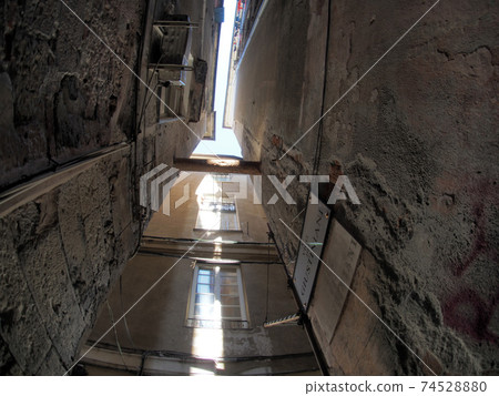 genoa historic palace and buildings in old town 74528880