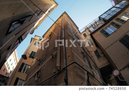 genoa historic palace and buildings in old town 74528938