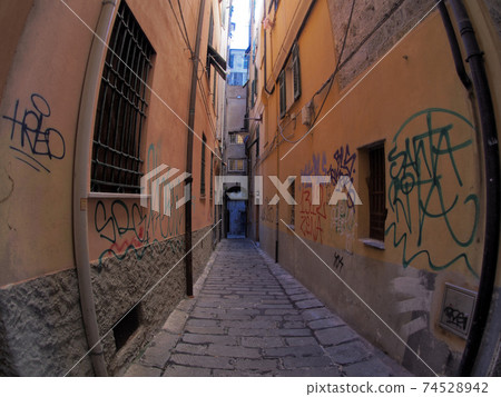 genoa historic palace and buildings in old town genoa historic palace and buildings in old town 74528942