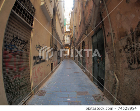 genoa historic palace and buildings in old town genoa historic palace and buildings in old town 74528954