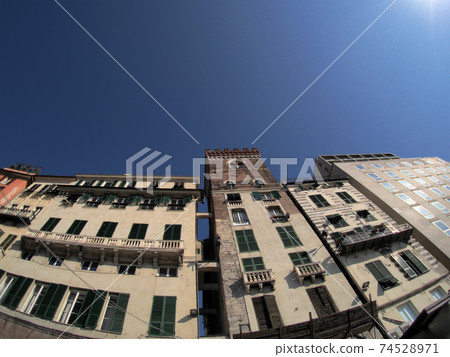sottoripa genoa historic palace and buildings in old town 74528971
