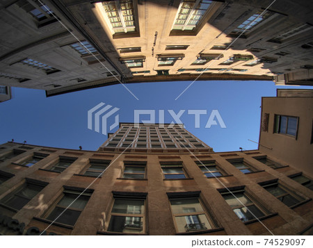 genoa historic palace and buildings in old town genoa historic palace and buildings in old town 74529097