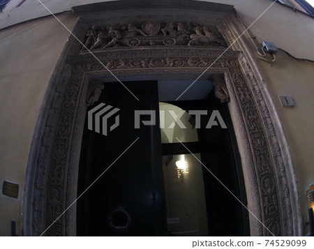 genoa historic palace and buildings in old town 74529099