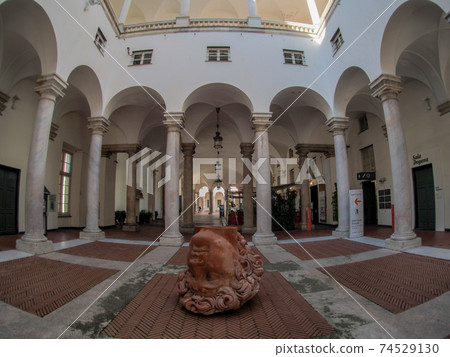 Genoa ducal palace columns 74529130