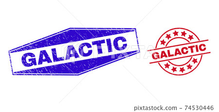 GALACTIC Corroded Stamp Seals in Round and Hexagon Shapes GALACTIC Corroded Stamp Seals in Round and Hexagon Shapes 74530446