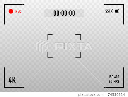 Digital video camera focusing screen. Vector illustration. Digital video camera focusing screen. Vector illustration. 74530614
