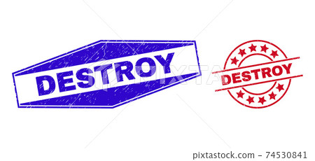 DESTROY Unclean Badges in Round and Hexagonal Forms DESTROY Unclean Badges in Round and Hexagonal Forms 74530841