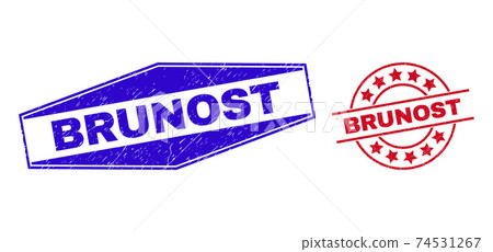 BRUNOST Grunge Seals in Round and Hexagon Shapes BRUNOST Grunge Seals in Round and Hexagon Shapes 74531267