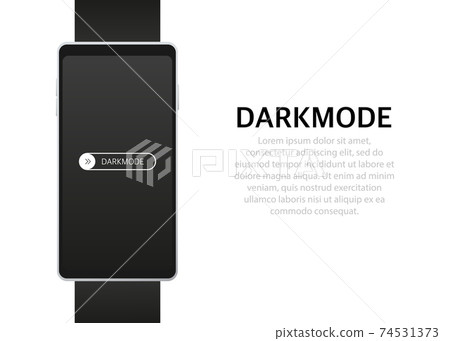 On Off Switch. Dark Mode Switcher for Phone Screens. Light and Dark Buttons. 74531373