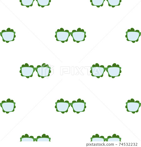 Illustration on theme Irish holiday St Patrick day, seamless eyeglasses Illustration on theme Irish holiday St Patrick day, seamless eyeglasses 74532232