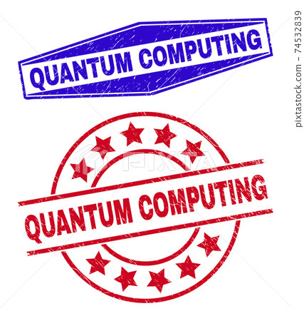 QUANTUM COMPUTING Corroded Seals in Circle and Hexagon Shapes QUANTUM COMPUTING Corroded Seals in Circle and Hexagon Shapes 74532839