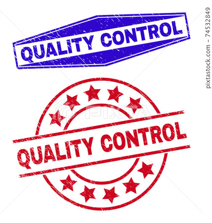 QUALITY CONTROL Textured Stamp Seals in Circle and Hexagonal Forms QUALITY CONTROL Textured Stamp Seals in Circle and Hexagonal Forms 74532849