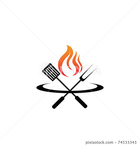 Fire flame vector illustration design template 74533343