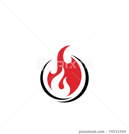 Fire flame vector illustration design template 74533344