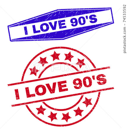 I LOVE 90'S Unclean Watermarks in Circle and Hexagon Shapes I LOVE 90'S Unclean Watermarks in Circle and Hexagon Shapes 74533592