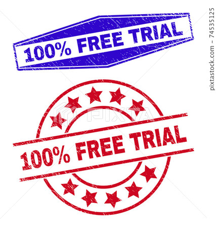 100% FREE TRIAL Scratched Stamps in Round and Hexagon Forms 74535125