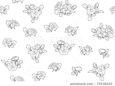 Seamless pattern with roses flowers. Seamless pattern with roses flowers. 74536020