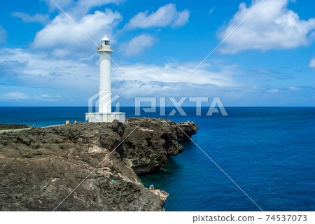 Cape Zanpa Lighthouse, a tourist destination in Yomitan Village, Okinawa Prefecture Cape Zanpa Lighthouse, a tourist destination in Yomitan Village, Okinawa Prefecture 74537073