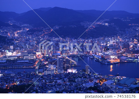 Night view of Mt. Inasa, Nagasaki 74538176