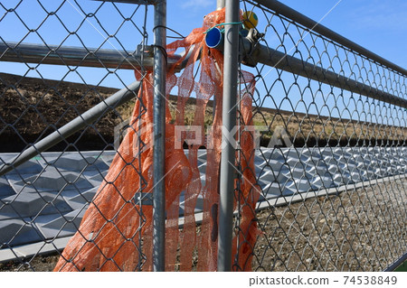 Fence to protect the new breakwater Fence to protect the new breakwater 74538849