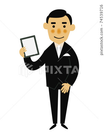 人的物質。黨的圖像例證。穿著正裝的男人。 74539716