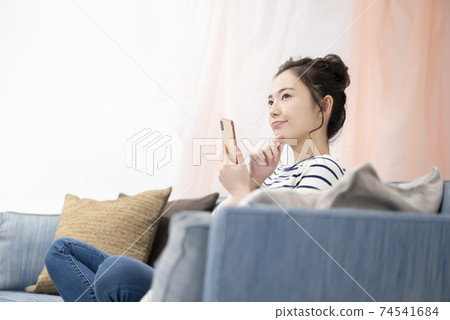女性智能手機，手機，智能手機 74541684