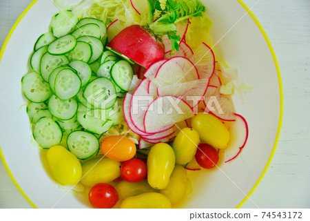 Cooking colorful vegetables Cooking colorful vegetables 74543172