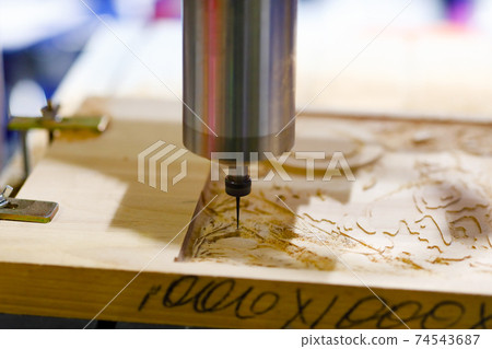wood relief carving with CNC wood router machine wood relief carving with CNC wood router machine 74543687
