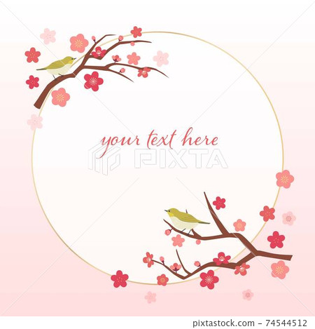 梅花白框05 74544512