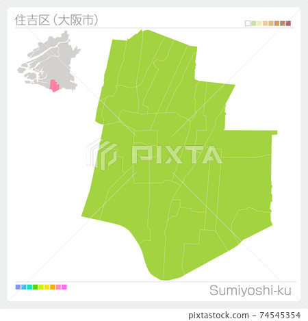 住吉區/住吉區(大阪市/ 24區) 住吉區/住吉區(大阪市/ 24區) 74545354