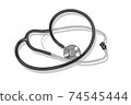 Stethoscope, medical equipment for doctor vector illustration 74545444