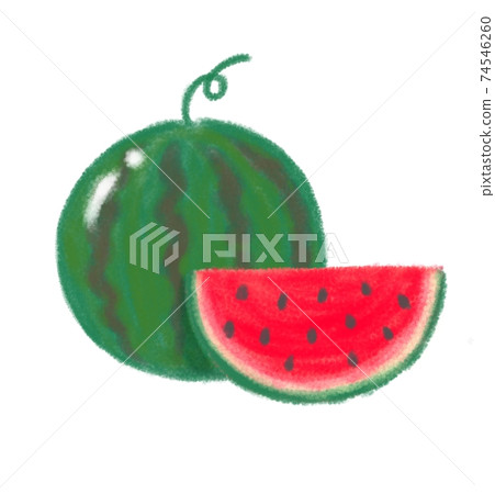 手工繪製的插圖的西瓜 74546260