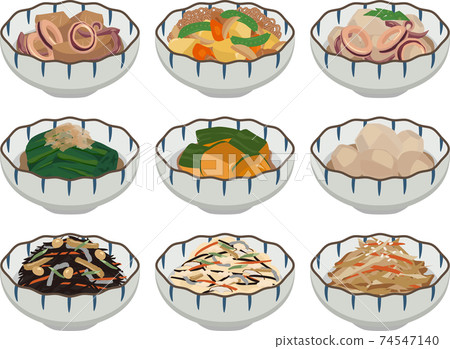 Japanese-style small bowl side dish set 1 74547140