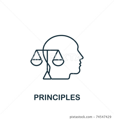 Principles icon from personality collection. Simple line Principles icon for templates, web design and infographics Principles icon from personality collection. Simple line Principles icon for templates, web design and infographics 74547429