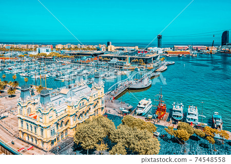 Panorama Barcelona. Port Authority - Admiral Historic Authority Panorama Barcelona. Port Authority - Admiral Historic Authority 74548558