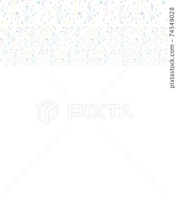 手繪鬱金香框架 74549028