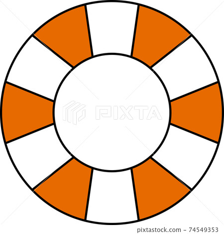 Simple sea lifebuoy 74549353