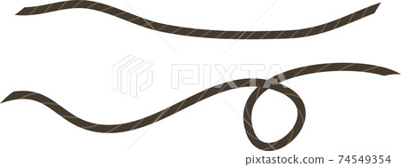 Simple rope line decoration material Simple rope line decoration material 74549354