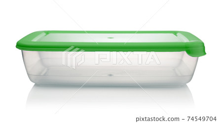 Plastic food container isolated. 74549704
