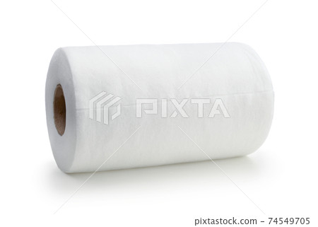 Roll of synthetic napkins isolated. 74549705