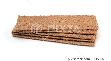 Thin rye crispbread isolated. 74549732