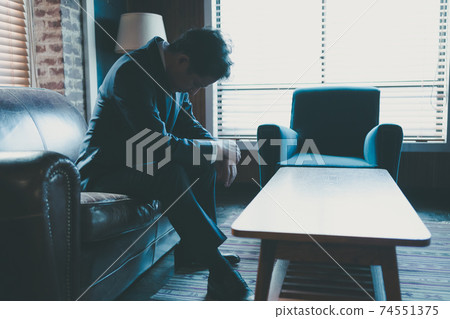 Drooling 50s businessman Drooling 50s businessman 74551375