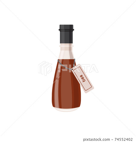 Bbq sauce in glass bottle for cooking hot barbecue meat food Bbq sauce in glass bottle for cooking hot barbecue meat food 74552402
