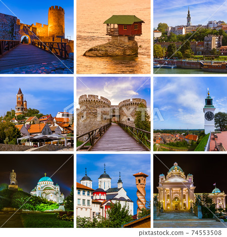 Collage of Serbia travel images (my photos) Collage of Serbia travel images (my photos) 74553508