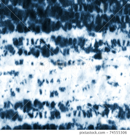 Tie dye shibori seamless pattern. Watercolour abstract texture. 74555306