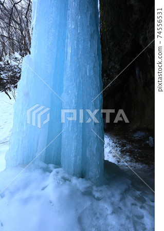 Hanamaki City Winter Taroshi Waterfall Hanamaki City Winter Taroshi Waterfall 74556531