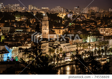 Split at night, Croatia Split at night, Croatia 74556609