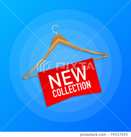 New collection labels. Banner for clothes. Vector illustration. New collection labels. Banner for clothes. Vector illustration. 74557035