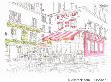 Montmartre's cafe 74558442